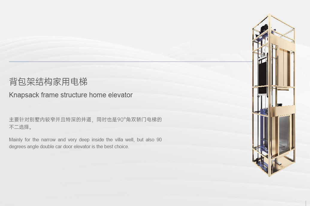 背包架结构家用电梯